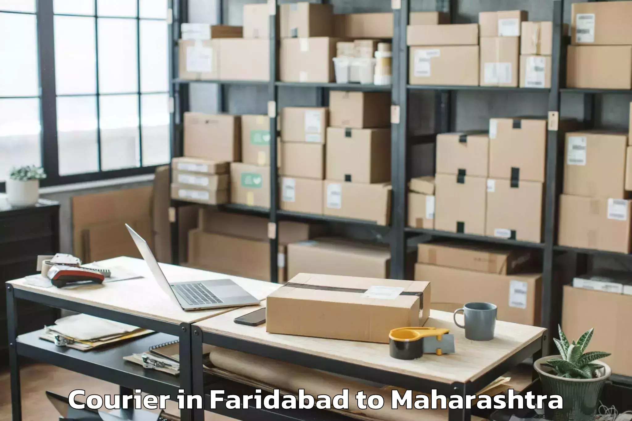 Trusted Faridabad to Pombhurna Courier